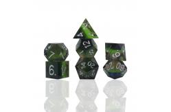 China Green Resin Digital Dice Set Multi -Faceted Tablet Game Dice#Rpg#Dnd#Coc supplier