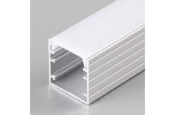 China Super Slim 7mm Recessed Aluminum LED Profile With Flange / PC Opal Diffuser Option supplier