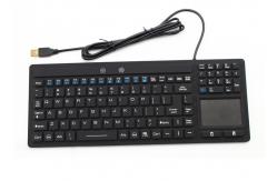 China Backlight Silicone Rubber Keyboard IP68 With Touchpad F1-F12 Function Keys supplier