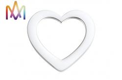 China 1.5MM Thickness Three Piece Set Hollow Heart Pendant For Bracelet supplier