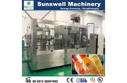 China Automatic Fresh Fruit Juice Hot Filling Machine For Washing Filling And Capping supplier