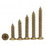 Cold Forging Flat Head M8 Brass Self Tapping Screws For Industry Machine for sale