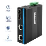 Unmanaged 4 Port Gigabit Ethernet Switch Hardened Case SFP Slots IP40 DC24V for sale