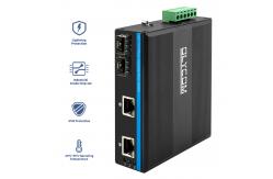 China Unmanaged 4 Port Gigabit Ethernet Switch Hardened Case SFP Slots IP40 DC24V supplier