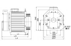China 380V IP41 Lift Parts Gearless Traction Machine Motor With Sheave Ø240mm supplier
