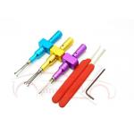 Gold Six-Piece Locksmith Tools Set with Adjustable Cross-Shaped Lock Picking Tools Weighs 140g for sale