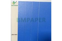 China Smooth Good Rigid 1.2mm 1.5mm Blue Lacquered Paperboard With Grey Back supplier