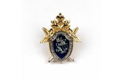 China 2 Tone Plating Soft Enamel Lapel Pin Gold And Silver Finish supplier