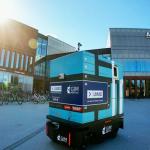 Winnsen Delivery Robot Parcel Locker Last Mile Contactless Card Reader for sale