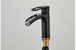 China Black 314SUS Electroplating Wash Basin Faucet supplier
