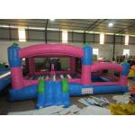 Kids Outdoor Custom Made Inflatables Bounce House Combo 0.55mm Pvc Tarpaulin for sale