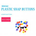 Plastic Snap Buttons 10mm 4 Parts for sale