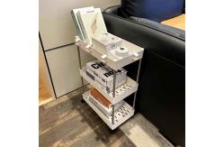 China Folding Waterproof Kitchen Storage Trolley , Multifunction Rolling Cart Organizer supplier