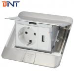 Fashion Design Copper Alloy Nickel Plated Legrand Floor Socket For Hotel / Home for sale