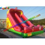 Dora Commercial Inflatable Slide , Pink Two Lane bounce house water slide for sale