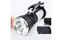 China SMD2835 Rechargeable Battery Ip55 Solar Led Flashlight Torch Waterproof For Tent supplier