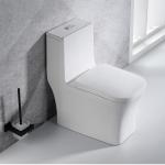 Bathroom Siphonic One Piece Toilet Rimless Cupc Approved Ada Compliant for sale