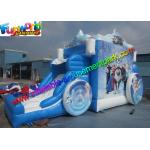 Frozen Carriage Inflatable Bouncer Slide Air Bouncy Castle With Plato Material for sale