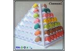 China Multifunction 31cm Tall Plastic Macaron Packaging French Macarons Stand supplier