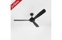 China 1stshine Ceiling Fan with 6 Speed Remote Control Standard Wind Black Metal Blades supplier