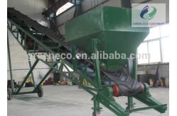 China Strong Mobile Industrial Belt Conveyor With Hopper For Powdery Material supplier