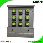 110V-240V Cree Led Headlamp Rechargeable Rack 30 Units With Private Lockers