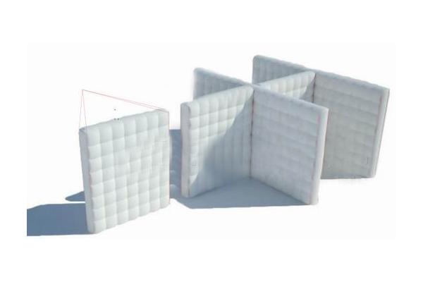 inflatable cube walls for divide office