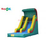 Wet Dry Inflatable Slide Anti Ruptured Commercial Inflatable Water Slide Pool Two PVC Coated Sides for sale