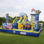 Commercial Sea Theme Playground Inflatable Combo Game bouce slide climbing