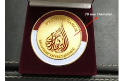 China Round Shape Custom made Trophy , Raised Logo Metal Army Badge Coin supplier