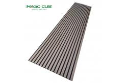 China Customized Polyester Acoustic Wall Slats 2400*600*21mm With Melamine Finish supplier