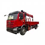FAW  J6L  Truck-mounted Crane Transporter    8 Tons 4 Section Telescopic Boom Crane  Sany Crane for sale