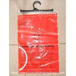 Customized Plastic Hook Bags , Press Stud Garment Plastic Bag for sale