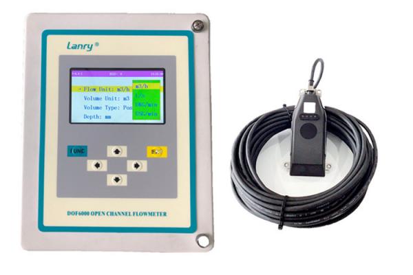6537 Instrument Ultrasonic Open Channel Meter / Liquid Ultrasonic Flow Meter