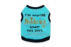 China Dog Clothes 8 Patterns Classic Lightweight Breathable With Funny Letters supplier