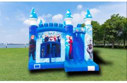 China Inflatable Snow Ice Princess  Bounce House With Slide For Childrens supplier