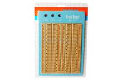China Brown Electronics Breadboard Kit Prototyping With 4 Distribution Strips supplier