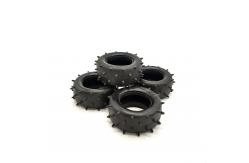 China Custom Molded Silicone Rubber Toy Car Wheels For Children supplier