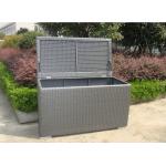 Aluminum Frame Grey Plastic Wicker Storage Box 120 x 60 x 85cm for sale