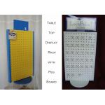 Rotating Tabletop Pegboard Display / Double Side Countertop Pegboard Display for sale