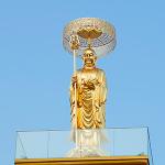 Casting Bronze Large Outdoor Buddha Statue , Buddha Bronze Sculpture In Singapore for sale