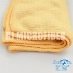 Knitted Microfiber Cleaning Cloth 30*40cm yellow piped household cleaning towel