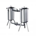 Industrial Juice Milk Dairy Multi Cartridge Housing Oil Pipeline Duplex Filtration System for sale