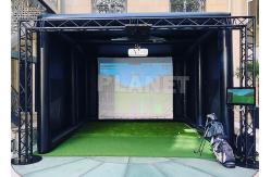 China Airtight Custom LOGO Inflatable Golf Practice Simulator Tent supplier