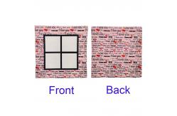 China Custom Lovers Linen Sublimation Pillow Cover 4 Panel Sublimation Pillow Case supplier