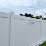 White Plastic PVC Vinyl Privacy Fence Panels Environmentally Friendly for sale