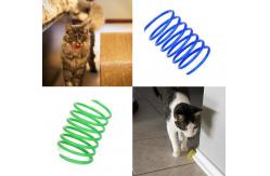 China Best  Interactive Plastic Cat Spiral Spring For Swatting, Biting, Hunting Kitten Toys supplier