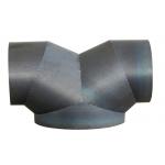 Customized Large Size Butt Welding Alloy Reducing Tee Carbon Steel Pipe Fittings for sale