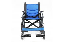 China Aluminium Lightweight Manual Folding Wheelchair with Solid Castor supplier