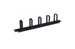 China Network Horizontal Cable Manager 1U Rackmount Cable Management 5 Piece Rings supplier
